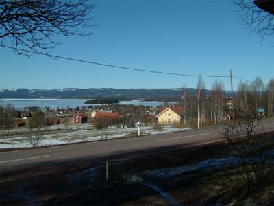 Utsikt över Orsasjön, 18/3 -04
