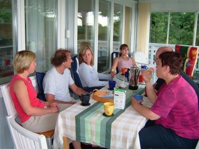 Fika hos Claes & Maria, 27/7 -04