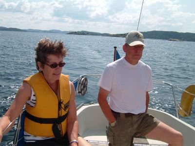 Segling med Eva & Toje i Bohusläns skärgård, 1/8 -04