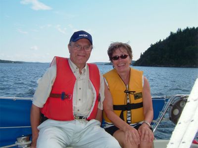 Ivan och Eva i segelbåten, 1/8 -04