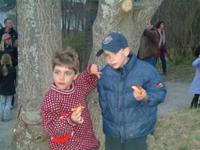 Mest otåliga är nog Jonas och Gustav, 30/4 -04