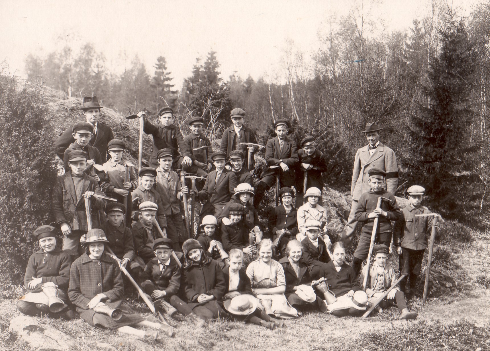 Skogsplantering i Prassebo 1927