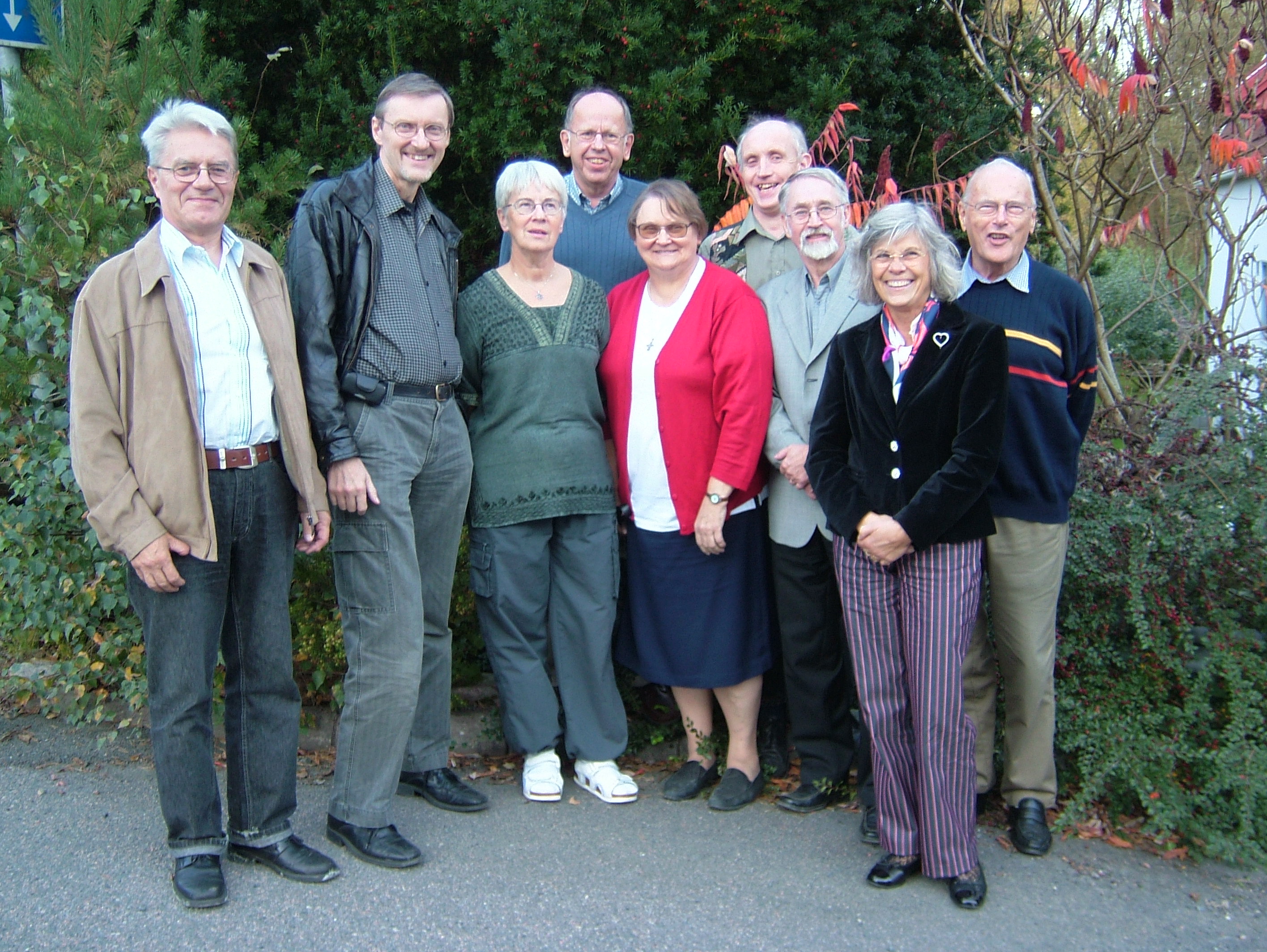 Gruppfoto: Ivan, Stefan, Marianne, Jonas, Berith, Sigvard, Iwan, Febe och Fritz.