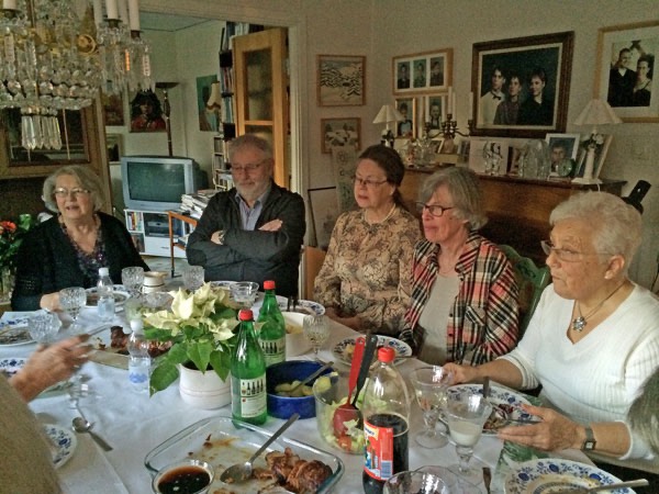 3/1 -15. Middagsgäster: Berit, Lennart, Ulla Britt och Lillemor.