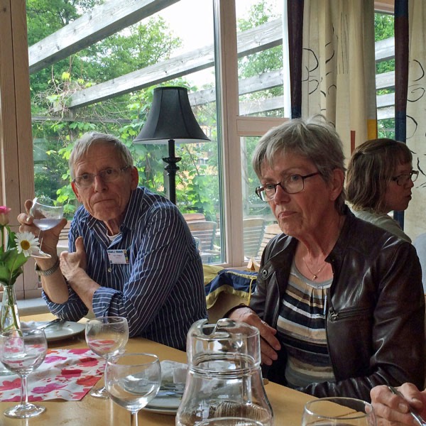 25/6 -15. På Israels Vänners konferens i Värnamo träffar vi Toje och Eva - mycket trevligt.