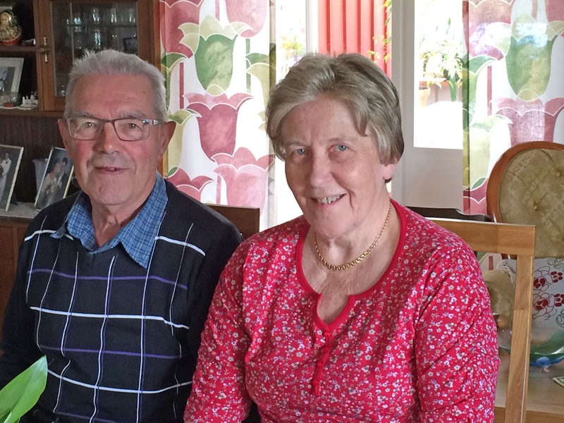 Gudmund & Birgitta firar sin 57:e bröllopsdag; 28 maj 2016.