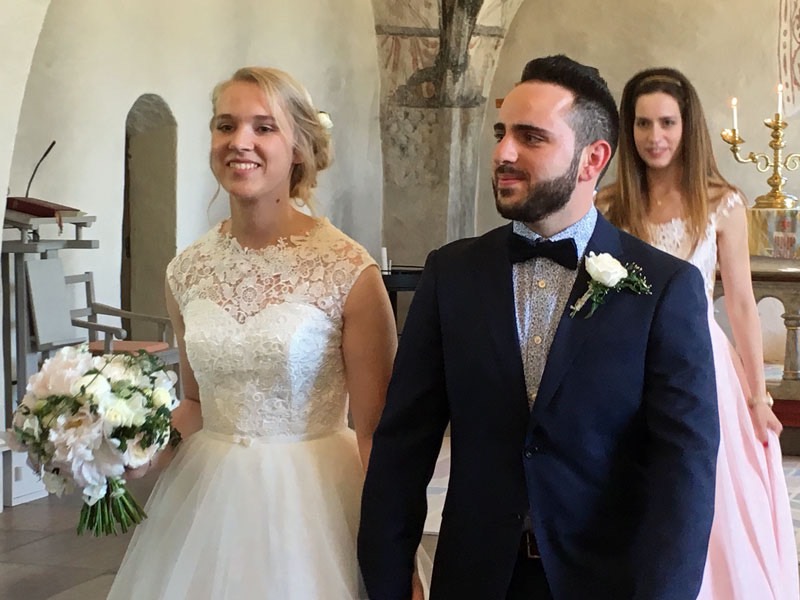 Bröllop för Rebecka Andersson & Sam Achour, Ölmstads kyrka. Den 27 maj 2017.