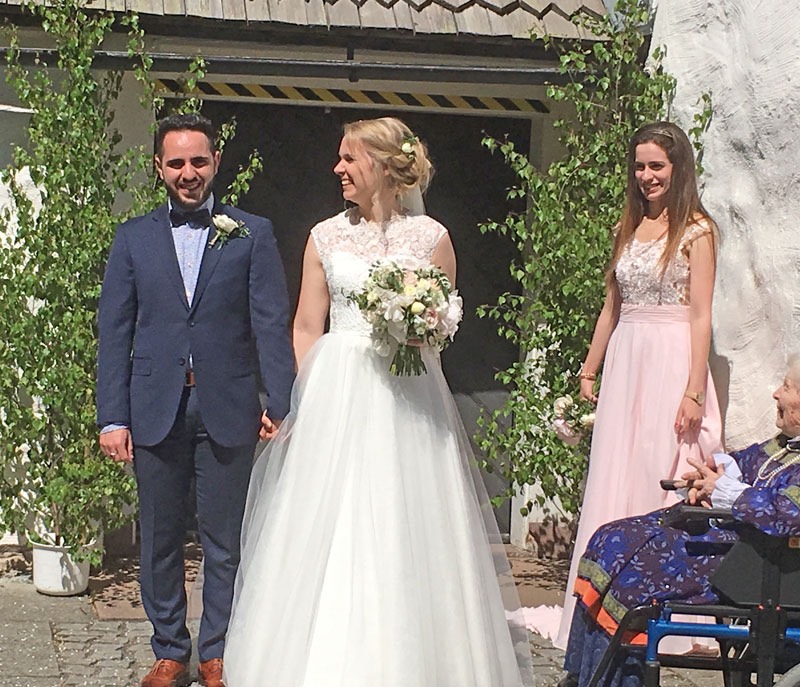 Bröllop för Rebecka Andersson & Sam Achour, Ölmstads kyrka. Den 27 maj 2017.