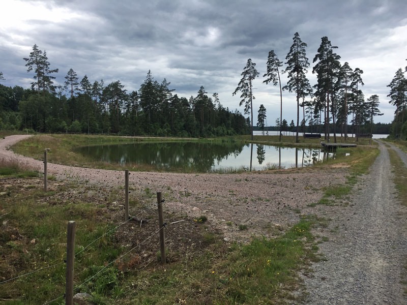 Den konstgjorda sjön som vår granne på landet har skapat,