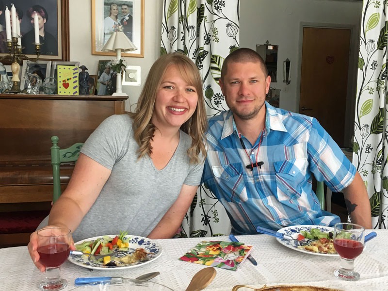 Trevligt amerika-besök, Tiffany och Walter Jensen den 15 juni 2018.