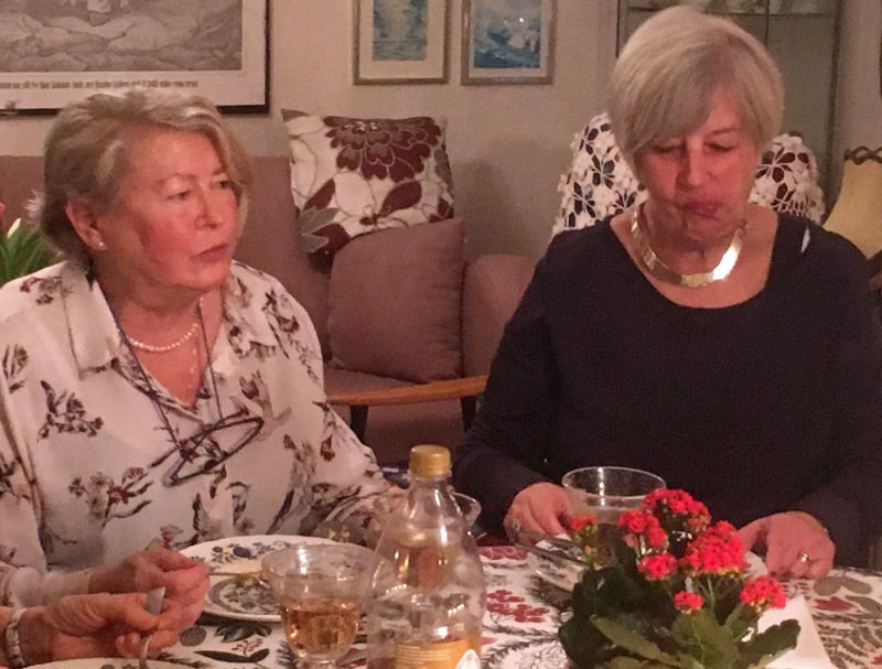 Delar av det gamla vendelsögänget gästar oss; 5 januari 2019.