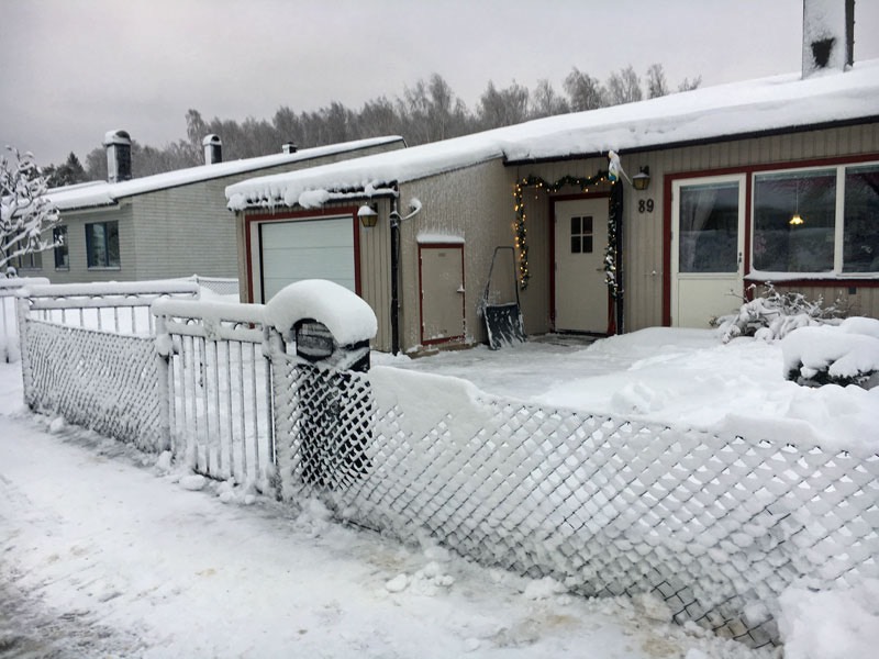 Vårt hem i vinterskrud, 3 februari 2019.