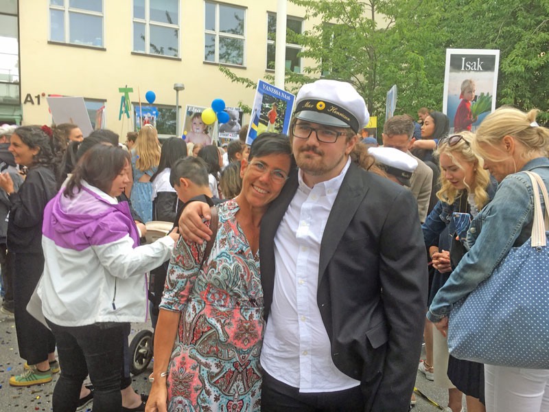 Studentexamen för Max, 11 juni 2019 på Globala gymnasiet , Södermalm.
