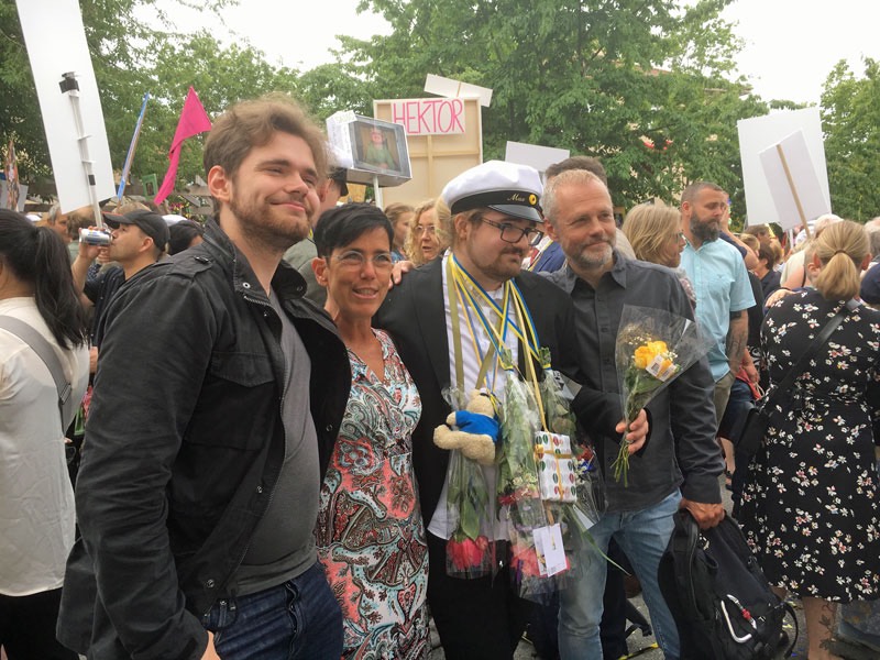Studentexamen för Max, 11 juni 2019 på Globala gymnasiet , Södermalm.