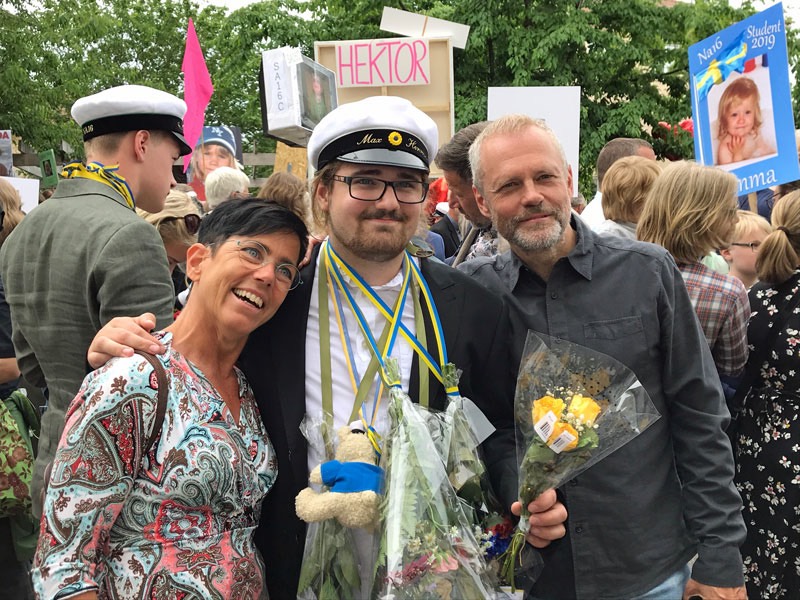 Studentexamen för Max, 11 juni 2019 på Globala gymnasiet , Södermalm.