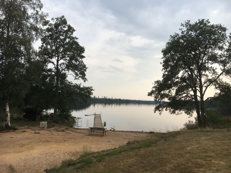 Örsjön - vår badplats. 29 juli 2019.