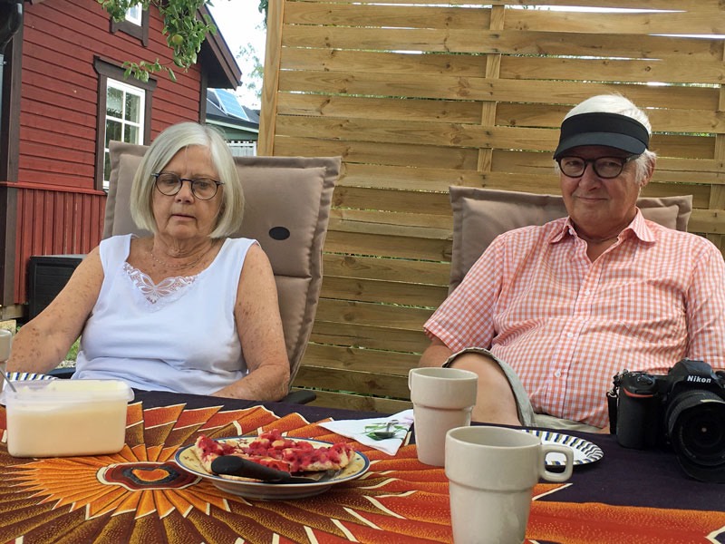 Besök hos Inger och Anders Berg, Örebro. 2 augusti 2019.