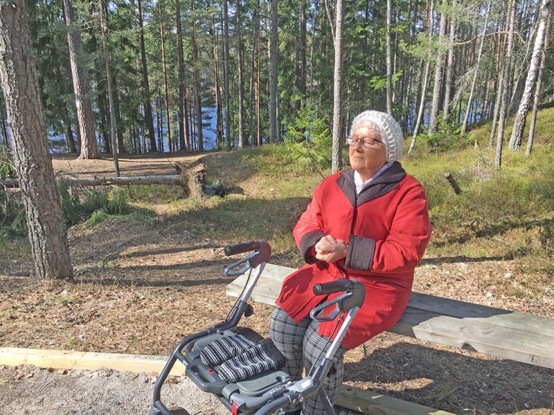 Promenad runt Nedre Rudan. Rast och vila! 1 april 2020.