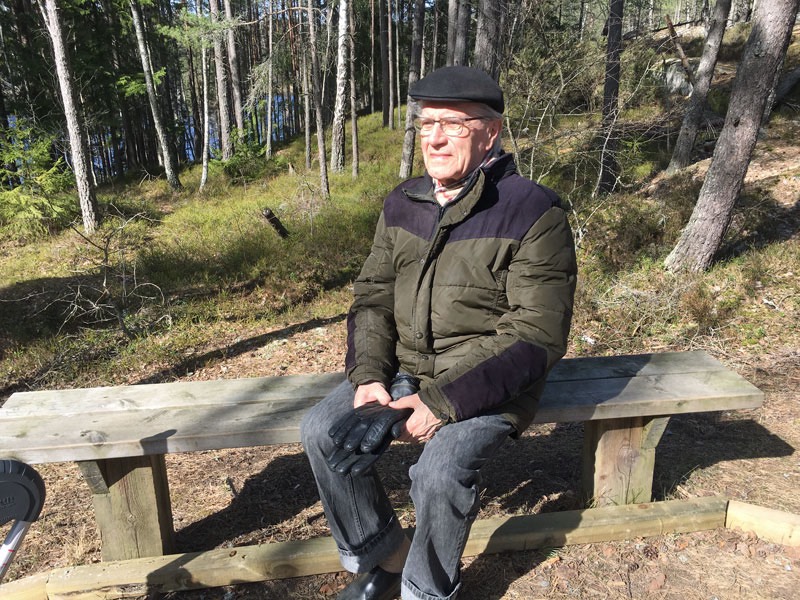Promenad runt Nedre Rudan. Rast och vila! 1 april 2020.