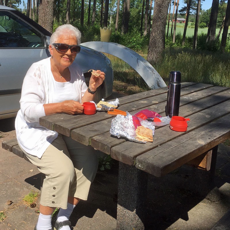 Fikarast i Herrbeta på väg till Sommarstället. 15 juni 2020.