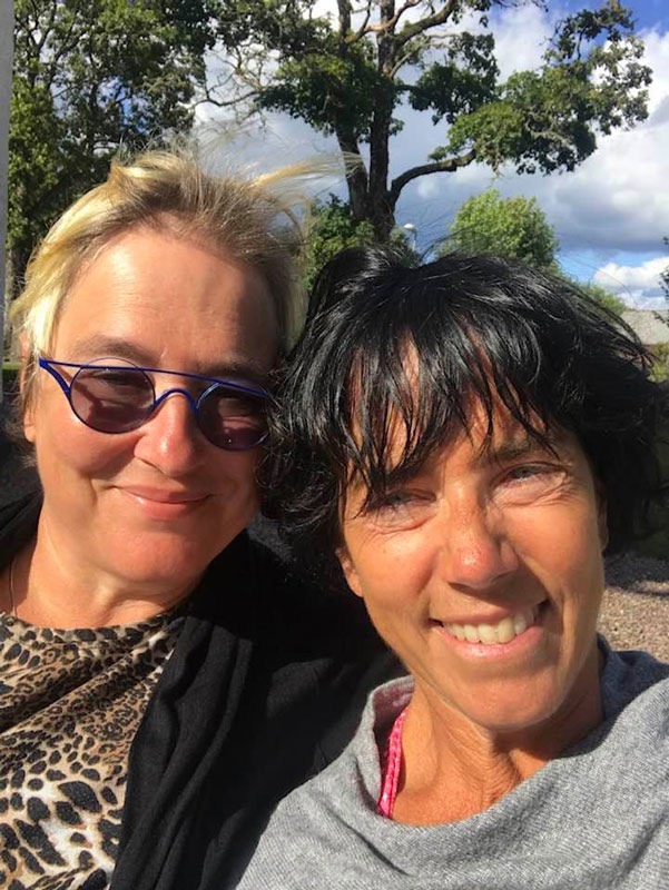 Marita och Åsa 23 juli 2020.