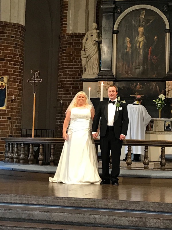 Nu har Isak och Sofie sagt sitt ja till varandra! Foto: Åsa.